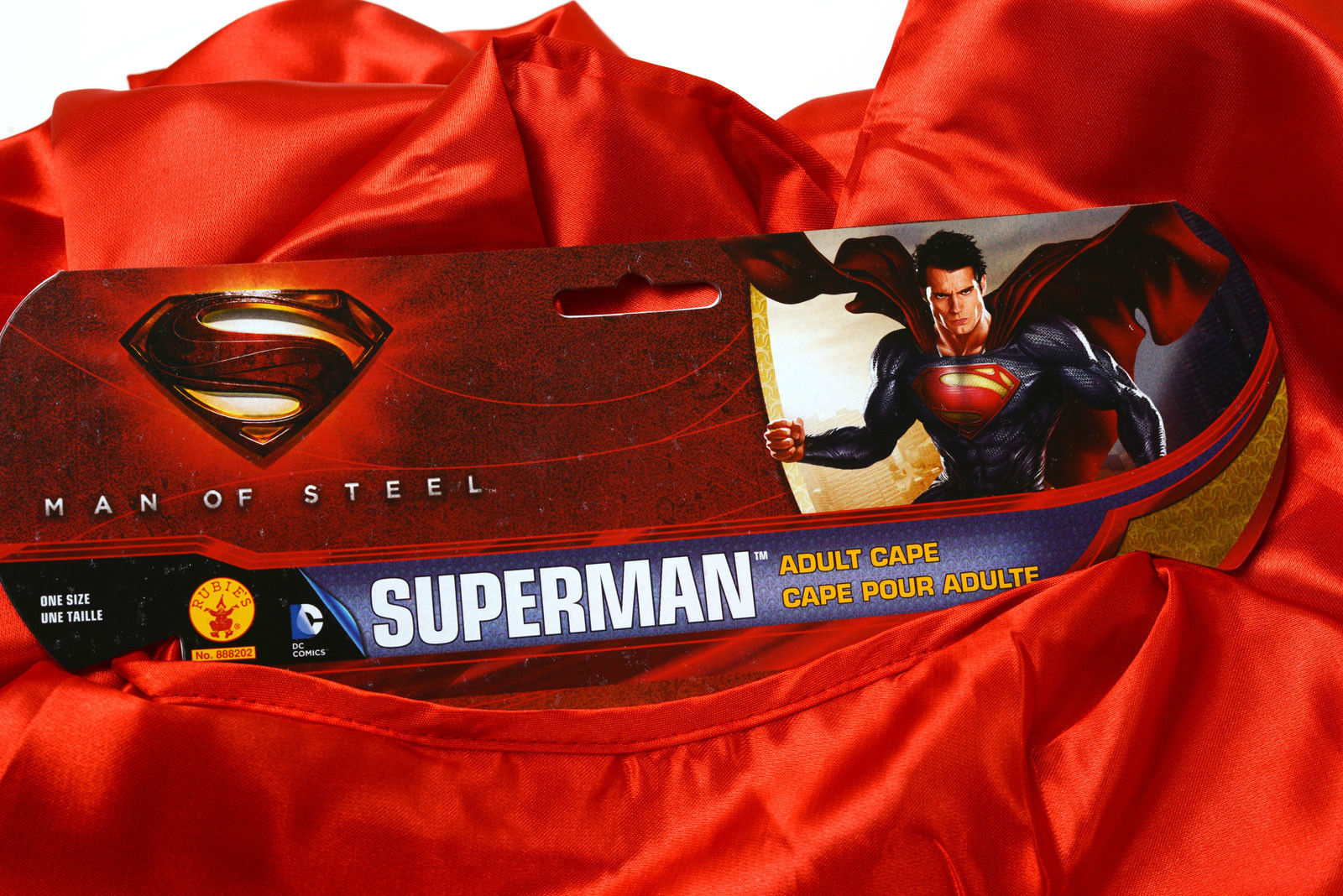 Superman Man Of Steel Cape New Official Deluxe 50 Dc Comics Costume