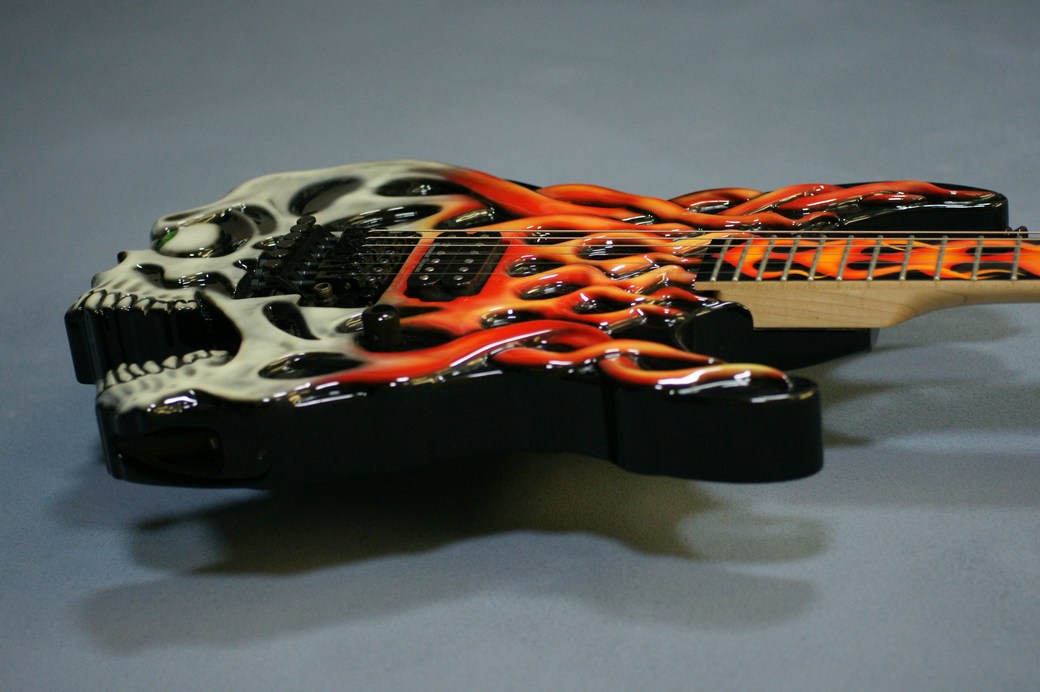 Limited Edition ESP George Lynch Screaming Skull Custom Shop Signature 